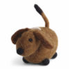 Brauner Hund aus Filz von der Firma Én Gry & Sif