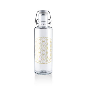Glastrinkflasche Flower of life - 0,6 l