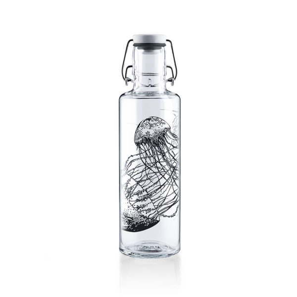 Glastrinkflasche Jellyfish in the bottle - 0,6 l