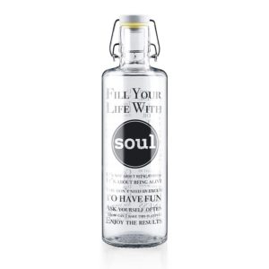Glastrinkflasche Fill your Life with Soul - 1,0l