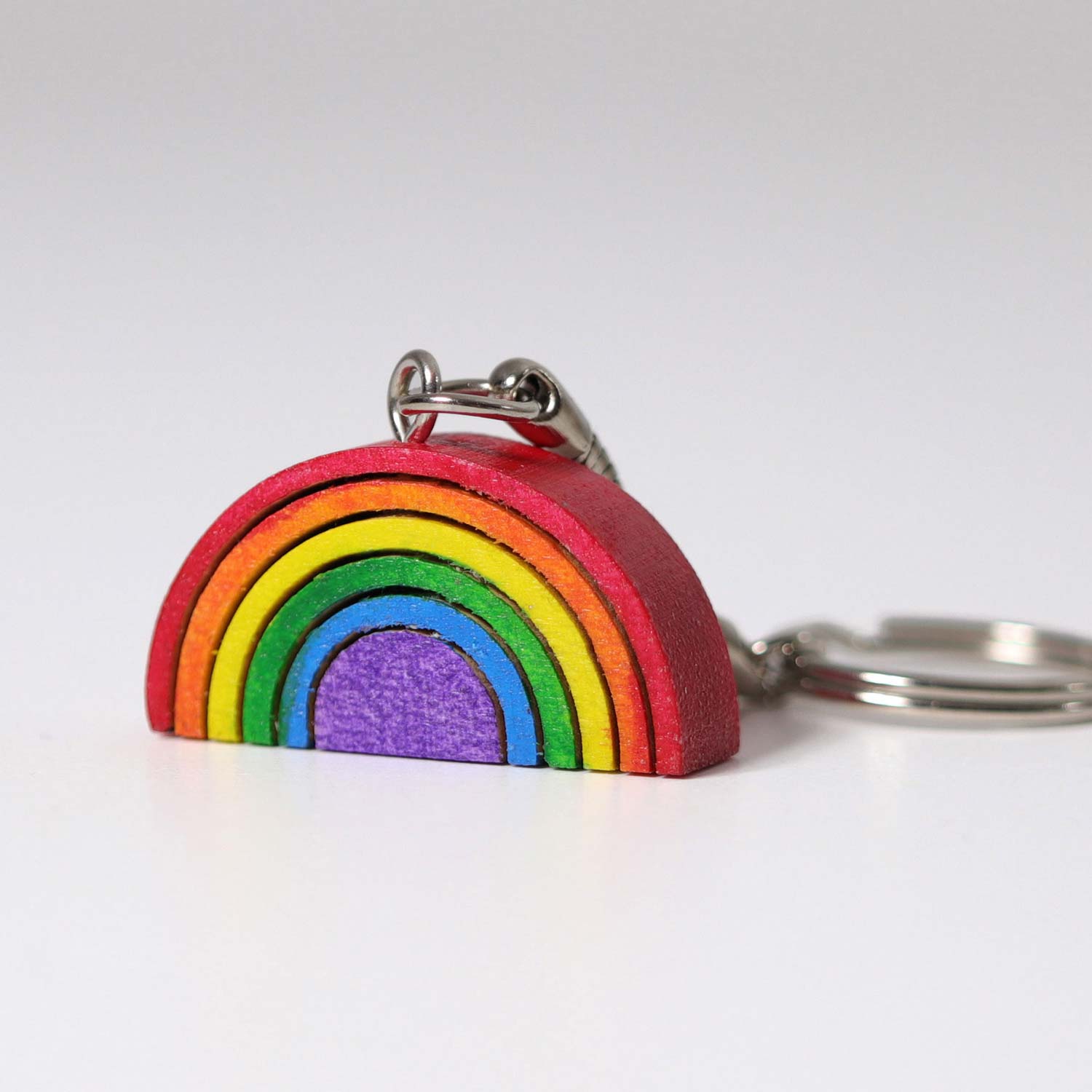 Bunt aus Acrylglas NEU Schlüsselanhänger personalisiert mit Regenbogen 