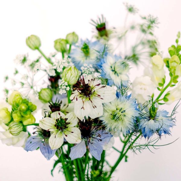 Geschenkkarton Wildblumen Bouquet – Nigella