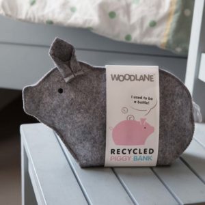 Sparschwein Piggy Bank grau von Woodlane
