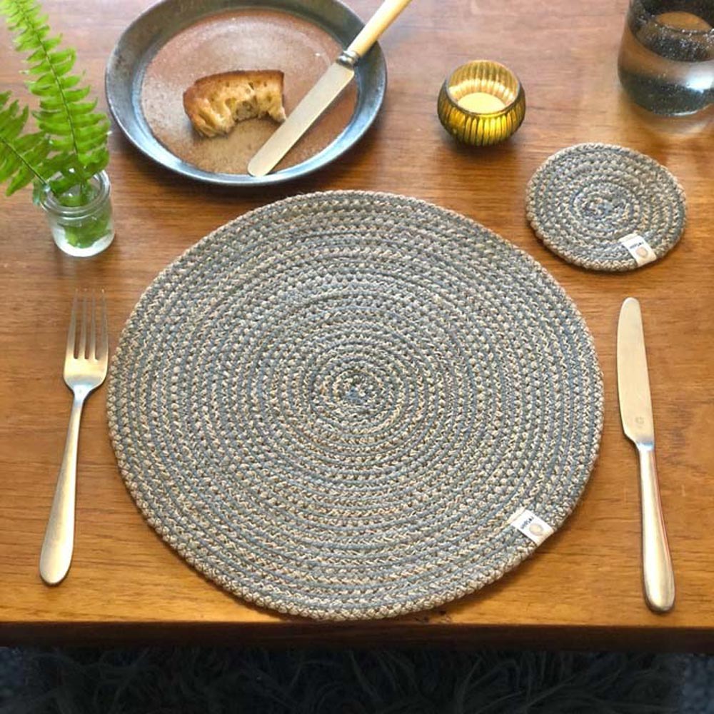 Tischset aus Jute natural/grey von ReSpiin
