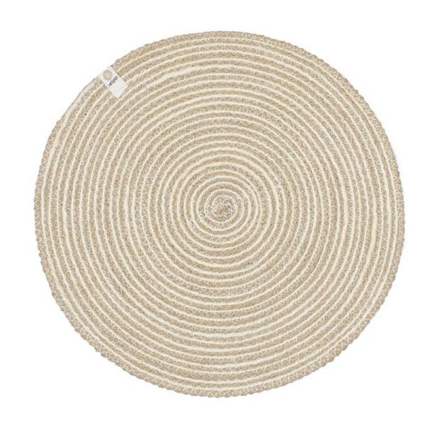 Tischset Spirale aus Jute natural/white von ReSpiin