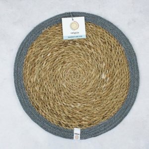 Tischset aus Seegras und Jute natural/grey von ReSpiin