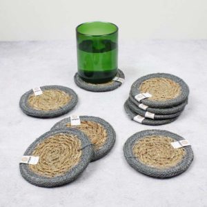 Untersetzer aus Seegras und Jute natural/grey von ReSpiin