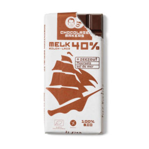 Bio-Schokolade Schokofahrt Tres Hombres 40% mit Meersalz von Chocolatemakers