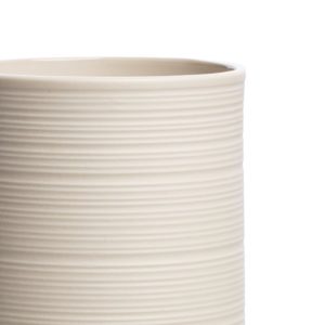 Vase Vintage zylindrisch klein und groß cream von Tranquillo