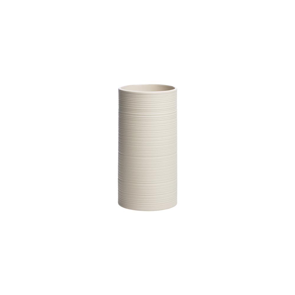 Vase Vintage zylindrisch klein cream von Tranquillo