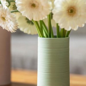 Vase Vintage zylindrisch klein green von Tranquillo