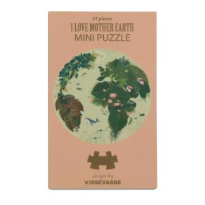 Minipuzzle I love mother earth von Vissevasse