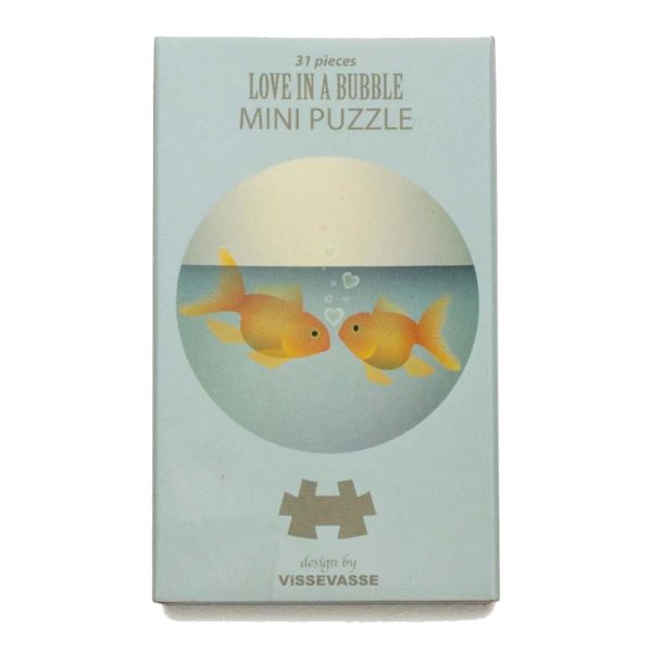 Minipuzzle Love in a bubble von Vissevasse