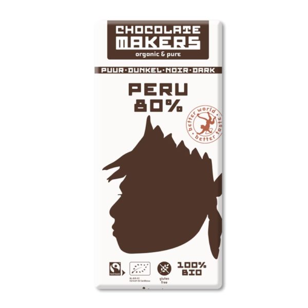 Bio-Schokolade Awajun 80 % dunkel von Chocolatemakers