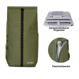 Fahrradtasche Flip V3 - olive grün 1