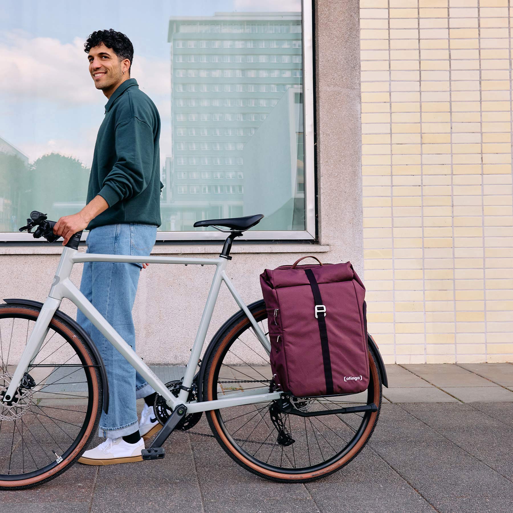 Fahrradtasche Flip V3 - aubergine rot 7 Fahrradtasche Flip V3 - aubergine rot – Bild 7