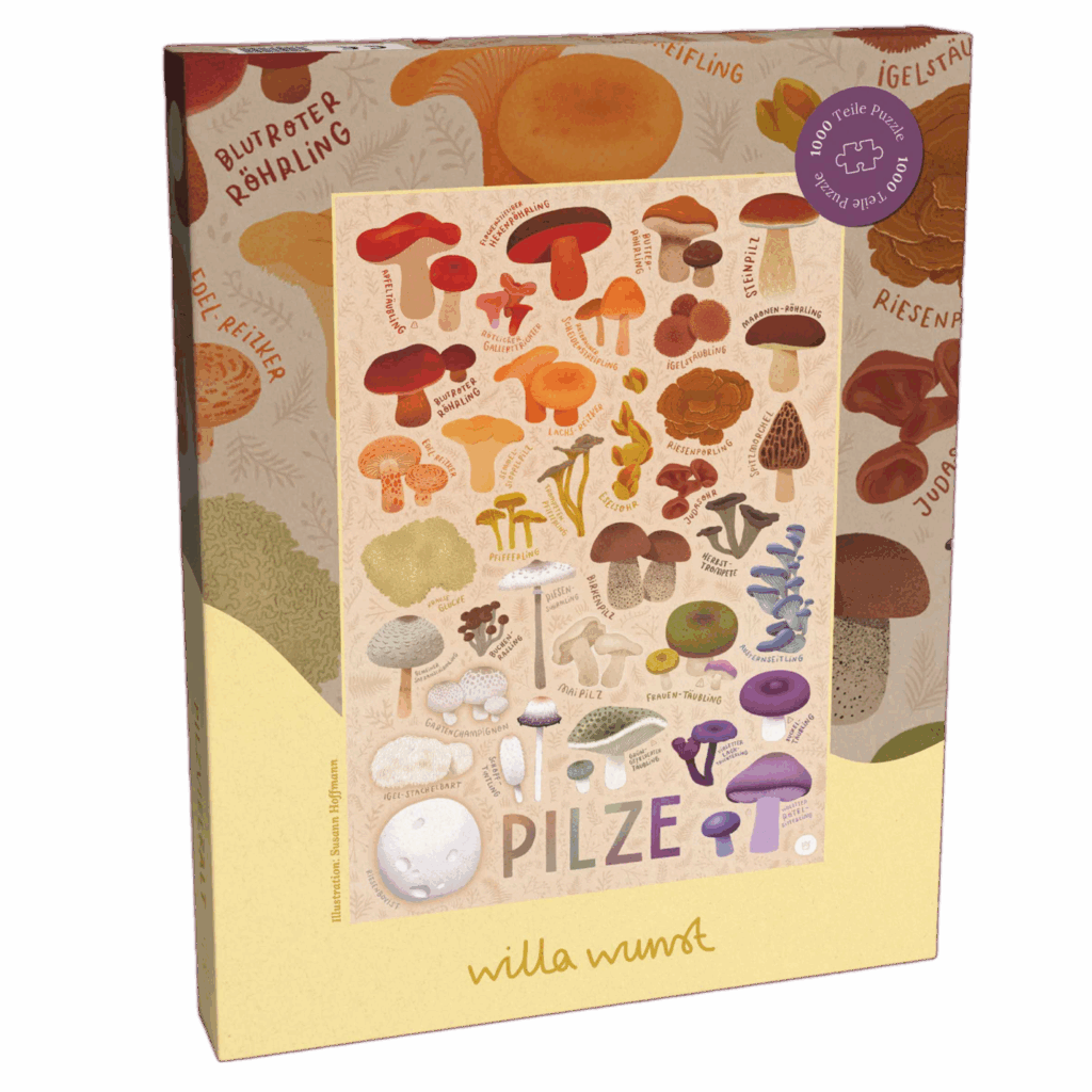 Puzzle von Willa Wunst - Pilzvielfalt 1000 Teile // im ökolädchen