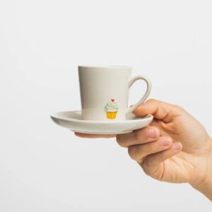 Espressotasse Brunettea - Motiv Cup-Cake 1